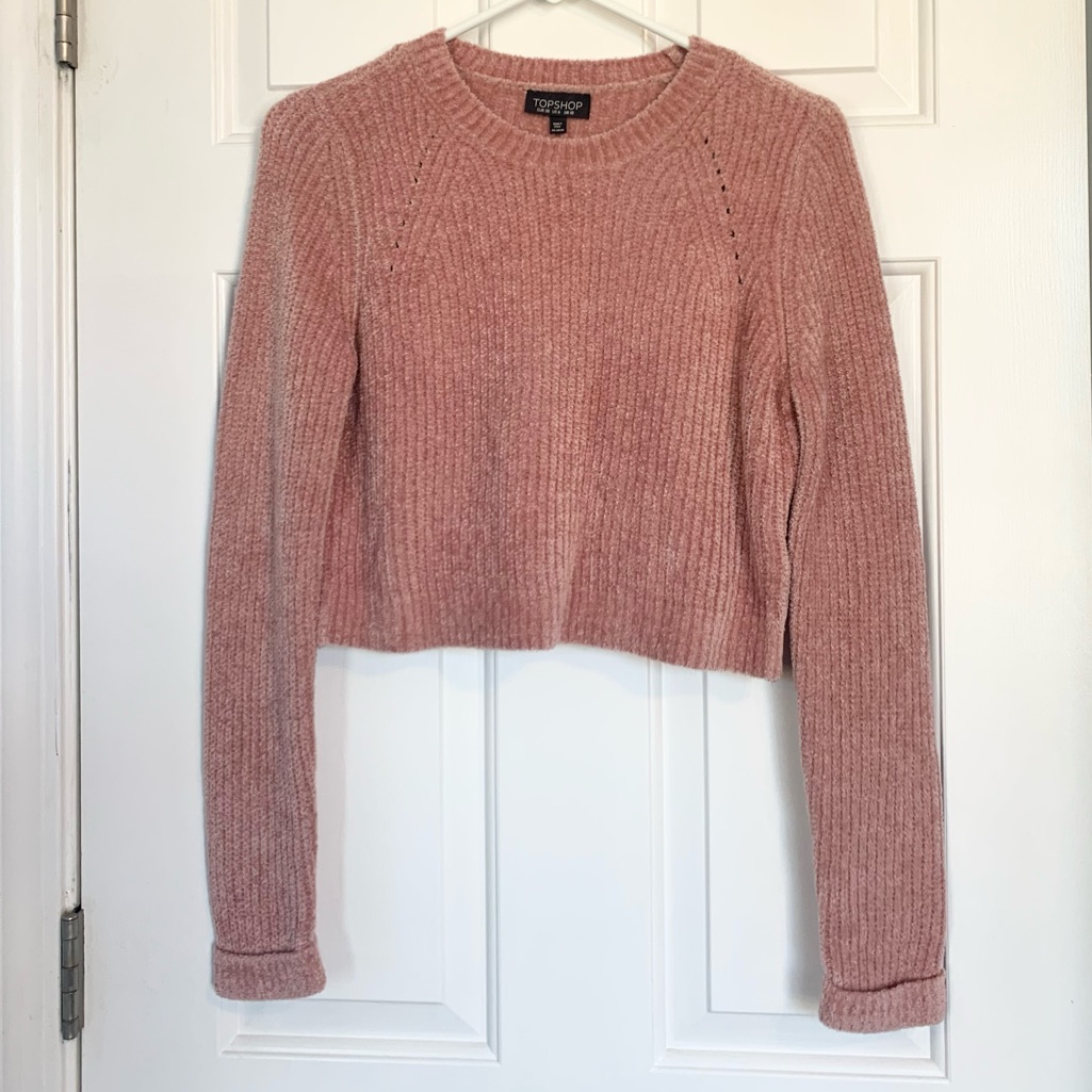 Topshop Long Sleeve Cropped Sweater